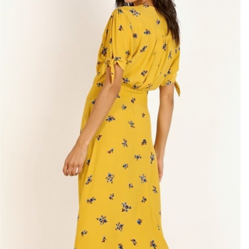 Floral Yellow Faithfull The Brand Midi Dress - Picture 3 of 8